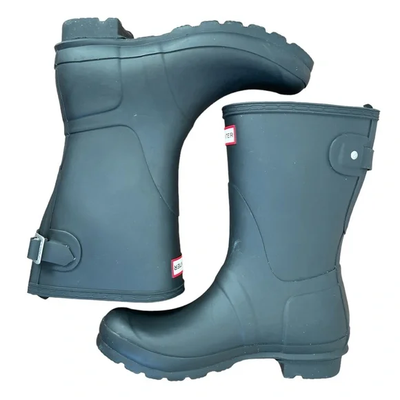 Hunter Footwear Women's Original Short Back Adjustable Rain Boots Size 7 - Picture 8 of 11